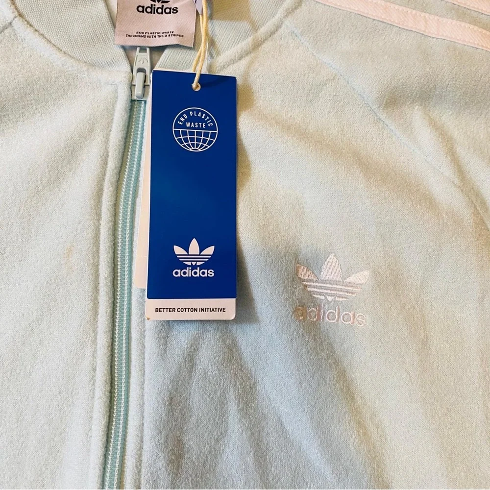 Adidas running racing soccer knitted vintage track jacket
